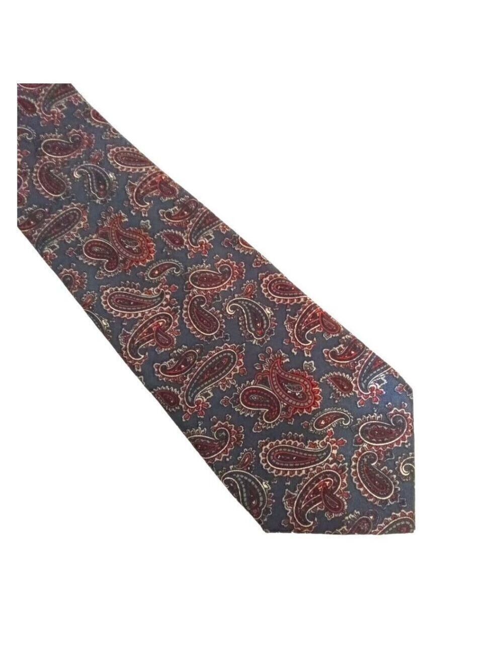 London Fog Vintage Cornflower Blue Paisley New Standard Width Tie